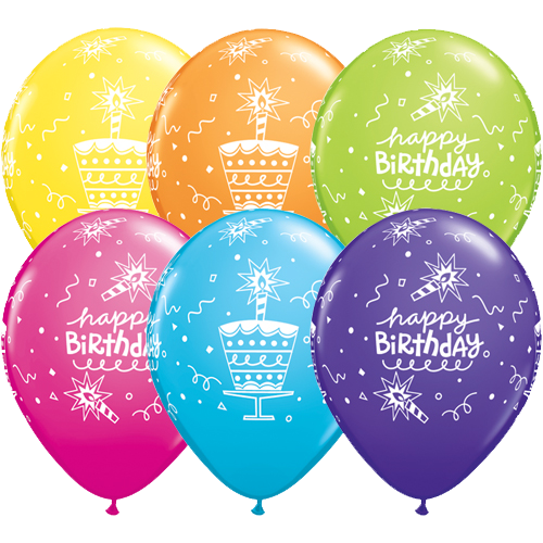 Happy Birthday Balloons (6) – Send Flowers to Amman Jordan - Online ...